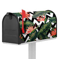 Zig Zag Tropical Pattern Print Mailbox Cover
