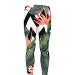 Zig Zag Tropical Pattern Print Men's leggings