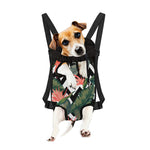 Zig Zag Tropical Pattern Print Pet Carrier Backpack