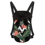 Zig Zag Tropical Pattern Print Pet Carrier Backpack