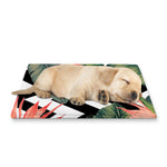 Zig Zag Tropical Pattern Print Pet Cooling Mat Cover