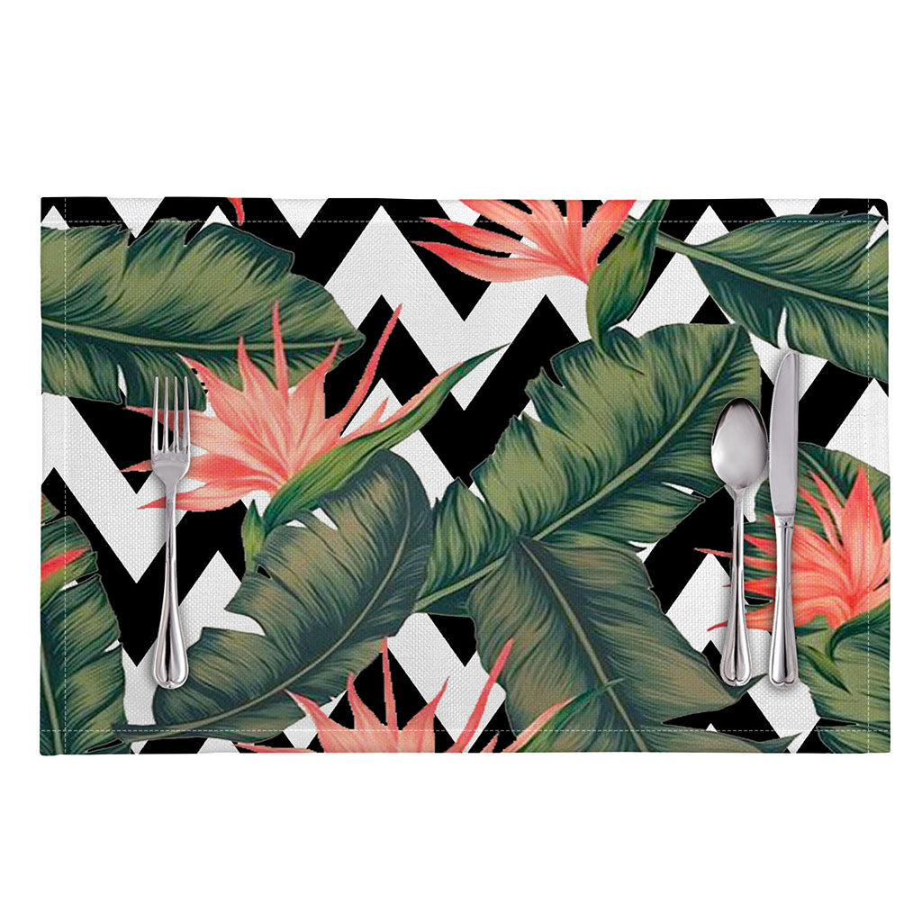 Zig Zag Tropical Pattern Print Placemat