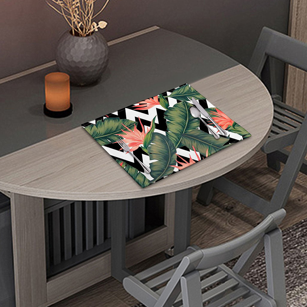 Zig Zag Tropical Pattern Print Placemat