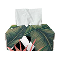 Zig Zag Tropical Pattern Print Rectangle Tissue Box Cover