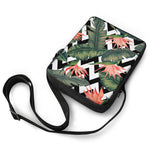 Zig Zag Tropical Pattern Print Rectangular Crossbody Bag