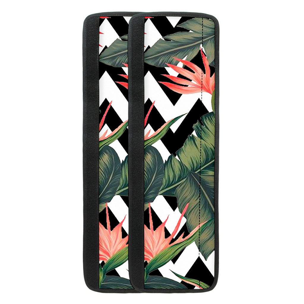 Zig Zag Tropical Pattern Print Refrigerator Handle Covers