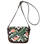 Zig Zag Tropical Pattern Print Saddle Bag