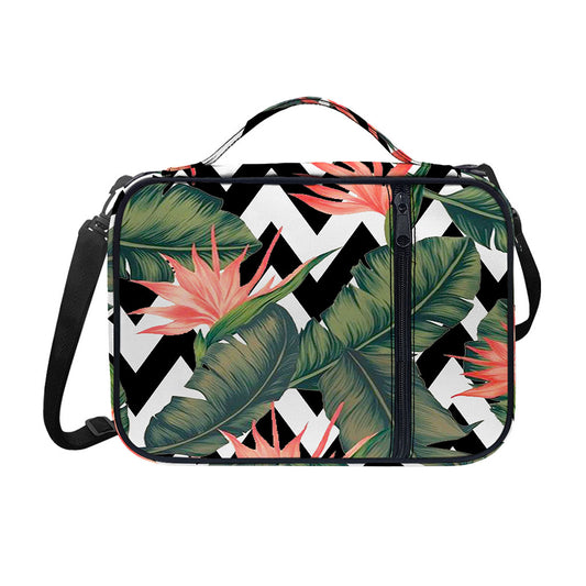 Zig Zag Tropical Pattern Print Shoulder Strap Bible Bag