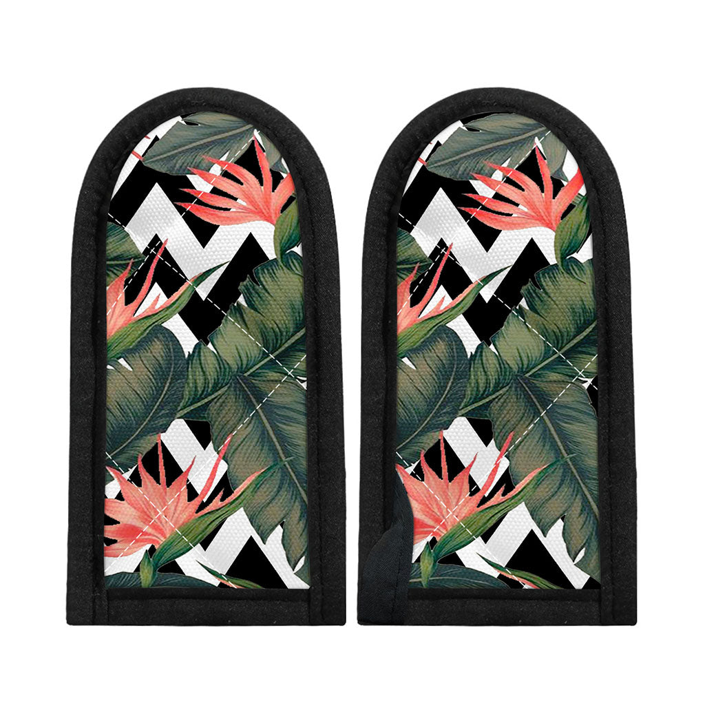 Zig Zag Tropical Pattern Print Skillet Handle Cover