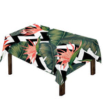 Zig Zag Tropical Pattern Print Tablecloth