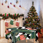 Zig Zag Tropical Pattern Print Tablecloth