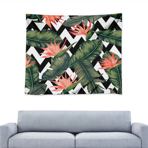 Zig Zag Tropical Pattern Print Tapestry