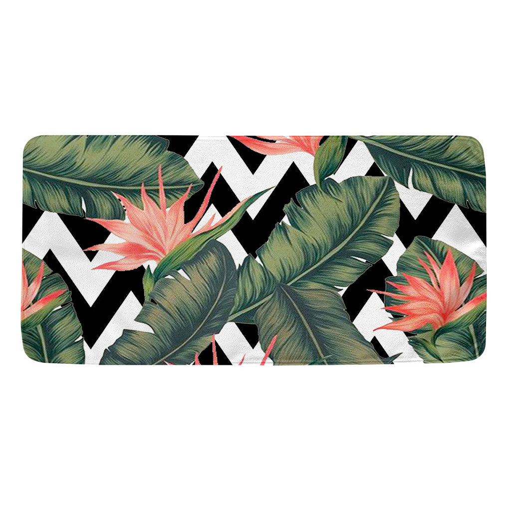 Zig Zag Tropical Pattern Print Towel