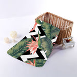 Zig Zag Tropical Pattern Print Towel