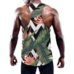 Zig Zag Tropical Pattern Print Training Tank Top