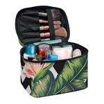 Zig Zag Tropical Pattern Print Travel Makeup Bag