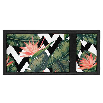 Zig Zag Tropical Pattern Print Trifold Wallet