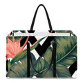 Zig Zag Tropical Pattern Print Utility Tote Bag