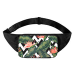 Zig Zag Tropical Pattern Print Waist Bag