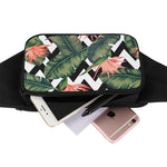 Zig Zag Tropical Pattern Print Waist Bag