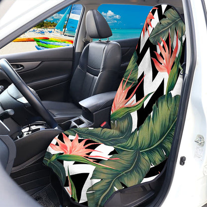 Zig Zag Tropical Pattern Print Waterproof Car Seat Cover