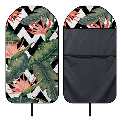 Zig Zag Tropical Pattern Print Waterproof Car Seat Cover