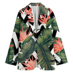 Zig Zag Tropical Pattern Print Women's Blazer