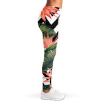 Zig Zag Tropical Pattern Print Women's Leggings