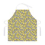 Zigzag Banana Pattern Print Adjustable Apron