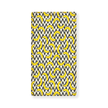 Zigzag Banana Pattern Print Baby Crib Sheet