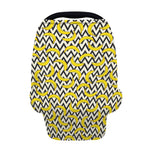 Zigzag Banana Pattern Print Baby Seat Cover
