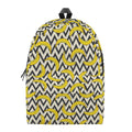 Zigzag Banana Pattern Print School Backpack