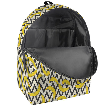 Zigzag Banana Pattern Print Backpack