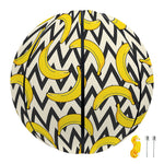 Zigzag Banana Pattern Print Basketball