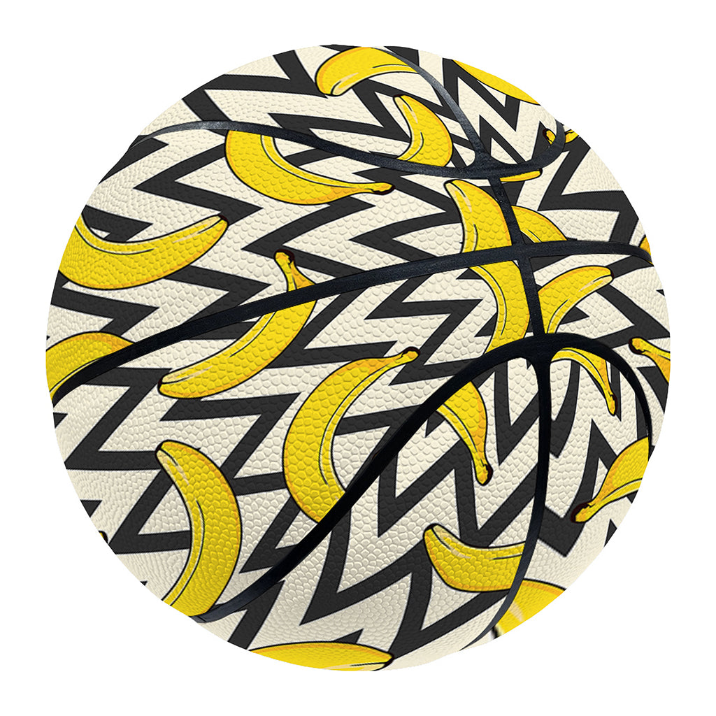 Zigzag Banana Pattern Print Basketball