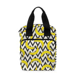 Zigzag Banana Pattern Print Bible Tote Bag