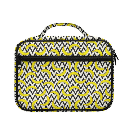 Zigzag Banana Pattern Print Briefcase Bible Bag