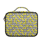 Zigzag Banana Pattern Print Briefcase Bible Bag