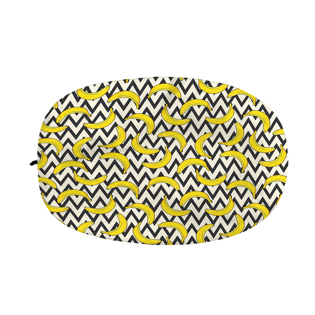 Zigzag Banana Pattern Print Car Side Mirror Covers