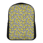 Zigzag Banana Pattern Print Casual Backpack