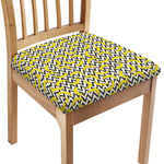 Zigzag Banana Pattern Print Chair Cushion Cover
