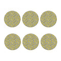 Zigzag Banana Pattern Print Coaster Set