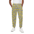 Zigzag Banana Pattern Print Cotton Sweatpants