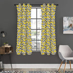 Zigzag Banana Pattern Print Curtain