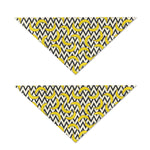 Zigzag Banana Pattern Print Dog Bandana