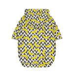 Zigzag Banana Pattern Print Dog Zip Up Hoodie