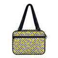 Zigzag Banana Pattern Print Double Strap Bible Bag