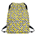 Zigzag Banana Pattern Print Drawstring Backpack