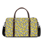 Zigzag Banana Pattern Print Duffle Bag