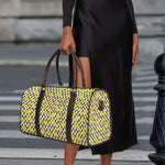 Zigzag Banana Pattern Print Duffle Bag